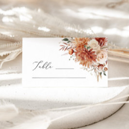 ボホテラコッタダリアバラ結婚ズ座席表 プレイスカード