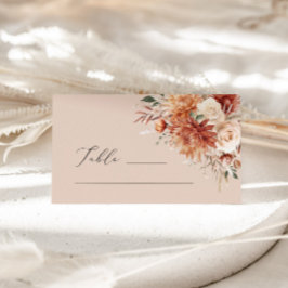 ボホテラコッタダリアバラ結婚ズ座席表 プレイスカード