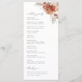 ボホテラコッタダリアバラ結婚ズ プログラム (裏面)