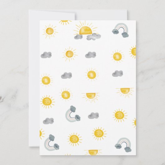 ボホテラコッタツインズ最初の旅行の最初の誕生日 招待状 (裏面)