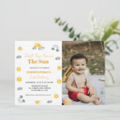 ボホテラコッタツインズ最初の旅行の最初の誕生日 招待状 (スタンド正面)