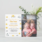 ボホテラコッタツインズ最初の旅行の最初の誕生日 招待状 (スタンド正面)