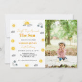 ボホテラコッタツインズ最初の旅行の最初の誕生日 招待状 (正面)