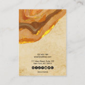 ボホテラコッタデザイナージュエリーホルダーソーシャル 名刺 (裏面)