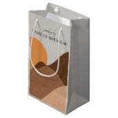 ボホテラコッタデザートサンマウンテンズ抽象芸術 スモールペーパーバッグ (正面アングル)