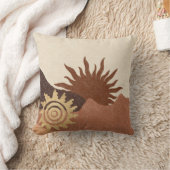 ボホテラコッタデザートサン装飾用クッション クッション (ブランケット)