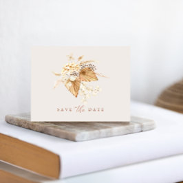 ボホテラコッタドライフラワーアンドパンパスグラス ポストカード