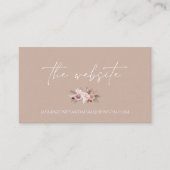ボホテラコッタニュートラル乾燥フローラ結婚ズ エンクロージャーカード (正面)