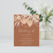 ボホテラコッタバジェット結婚式招待状 (スタンド正面)