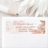 ボホテラコッタバラパンパスグラス結婚フローラ ラベル (インサイチュ)