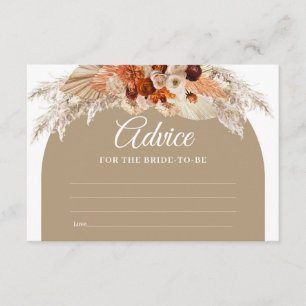 ボホテラコッタパンパスグラスアドバイスfor the Bride エンクロージャーカード