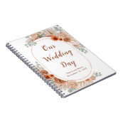 ボホテラコッタパンパスグラスウェディングプランナー ノートブック (右側)