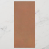 ボホテラコッタパンパスグラスオーキッドメニューカード メニュー (裏面)