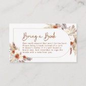 ボホテラコッタパンパスグラスブックを持ってくる エンクロージャーカード (正面)