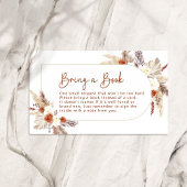 ボホテラコッタパンパスグラスブックを持ってくる エンクロージャーカード