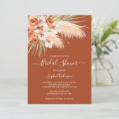 ボホテラコッタパンパスグラスブライダルシャワー 招待状 (スタンド正面)