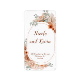 ボホテラコッタパンパスグラスレジストリ ラベル