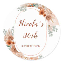 ボホテラコッタパンパスグラス誕生日