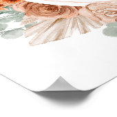 ボホテラコッタパンパスグラス ポスター (角)