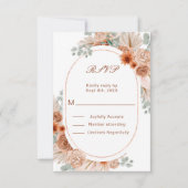 ボホテラコッタパンパスグラスsvp 出欠カード (正面)