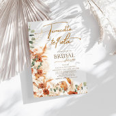 ボホテラコッタパンパス&テキーラブライダルシャワー 招待状