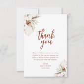 ボホテラコッタパンパ秋フローラサンキューカード サンキューカード (正面)