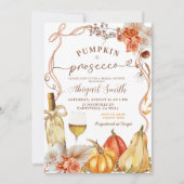 ボホテラコッタパンプキンアンドプロセッコブライダルシャワー 招待状 (正面)