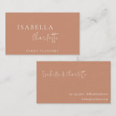 ボホテラコッタビモダンジネスカード 名刺 (正面/裏面)