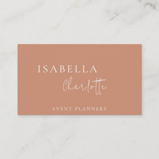 ボホテラコッタビモダンジネスカード 名刺 (正面)