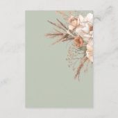 ボホテラコッタピーチ&クリームフローラグリーン詳細 エンクロージャーカード (裏面)