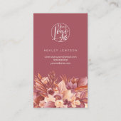 ボホテラコッタフローラのロ感謝していゴの注文はバス 名刺 (裏面)