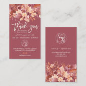 ボホテラコッタフローラのロ感謝していゴの注文はバス 名刺 (正面/裏面)