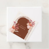 ボホテラコッタフローラアーチベイビーシャワー フェイバータグ (インサイチュ)