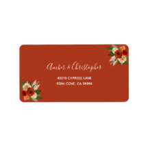 ボホテラコッタフローラウェディングRSVP差出人住所