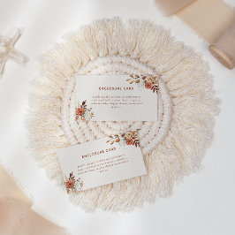 ボホテラコッタフローラエンクロージャカード ノートカード