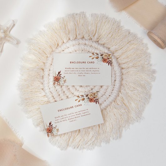 ボホテラコッタフローラエンクロージャカード ノートカード