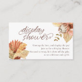 ボホテラコッタフローラディスプレイシャワー エンクロージャーカード (正面)