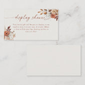 ボホテラコッタフローラディスプレイシャワー ノートカード (正面/裏面)