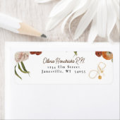 ボホテラコッタフローラナース差出人住所ラベル ラベル (インサイチュ)