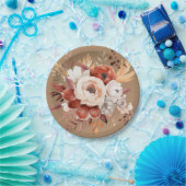 ボホテラコッタフローラパーティー ペーパープレート (パーティー)