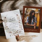 ボホテラコッタフローラブライダルシャワー招待 招待状