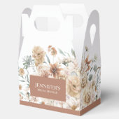 ボホテラコッタフローラブライダルシャワー フェイバーボックス (オープン)