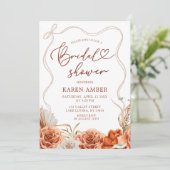 ボホテラコッタフローラブライダルシャワー 招待状 (スタンド正面)