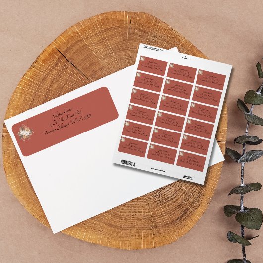 ボホテラコッタフローラ差出人住所 ラベル