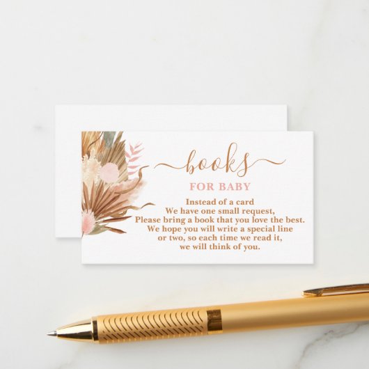 ボホテラコッタブックスベビーカード エンクロージャーカード (正面/裏面インサイチュ)