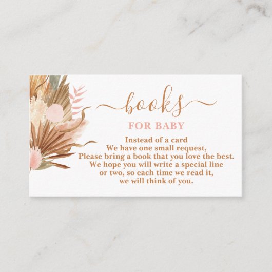 ボホテラコッタブックスベビーカード エンクロージャーカード (正面)