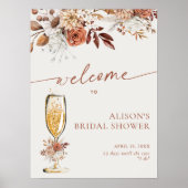 ボホテラコッタブライダルシャワーウェルカム ポスター (正面)