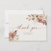 ボホテラコッタブライダルシャワーサンキューカード 招待状 (正面)
