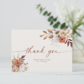 ボホテラコッタブライダルシャワーサンキューカード 招待状 (スタンド正面)