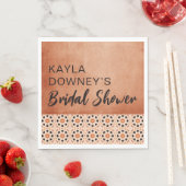 ボホテラコッタブライダルシャワー スタンダードランチョンナプキン (インサイチュ)